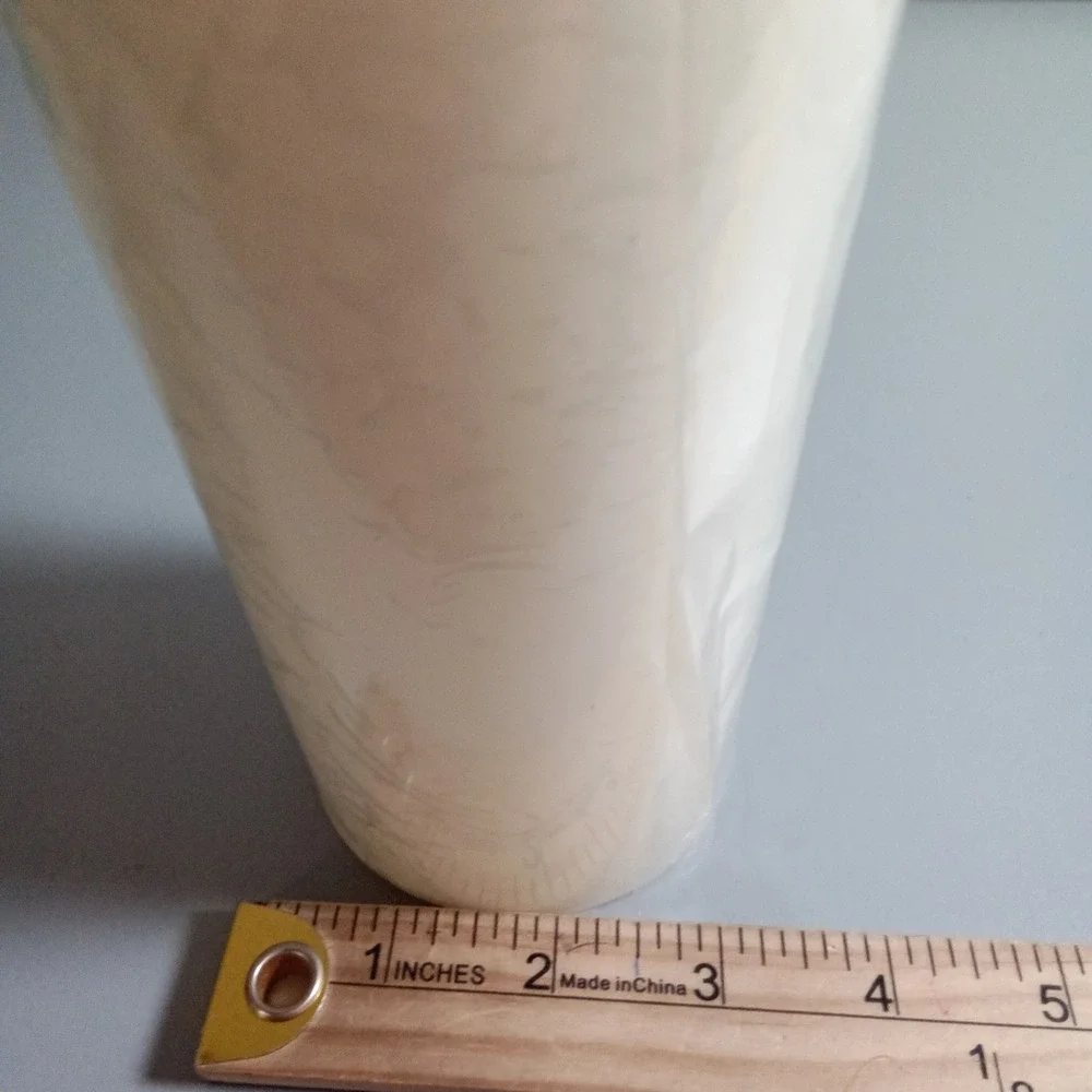 Patrician Ivory White Pillar Candle 12 Inch Tall Unscented Classic Home Decor